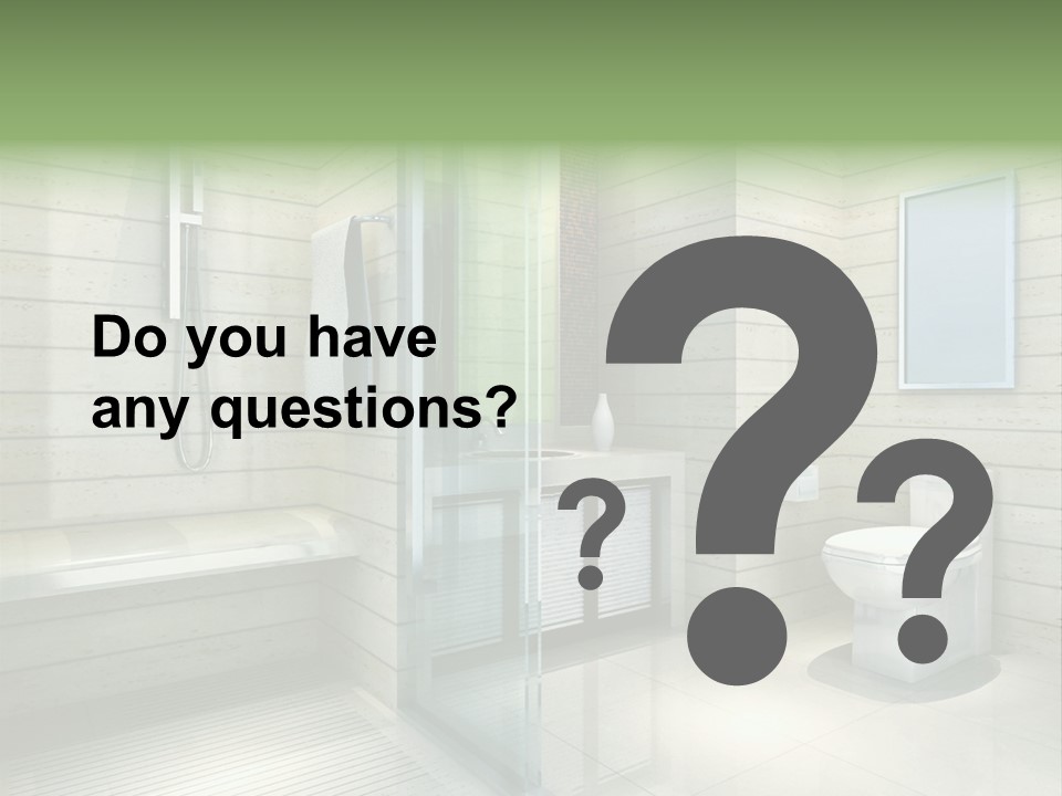 Tiled Water Glass PowerPoint Template