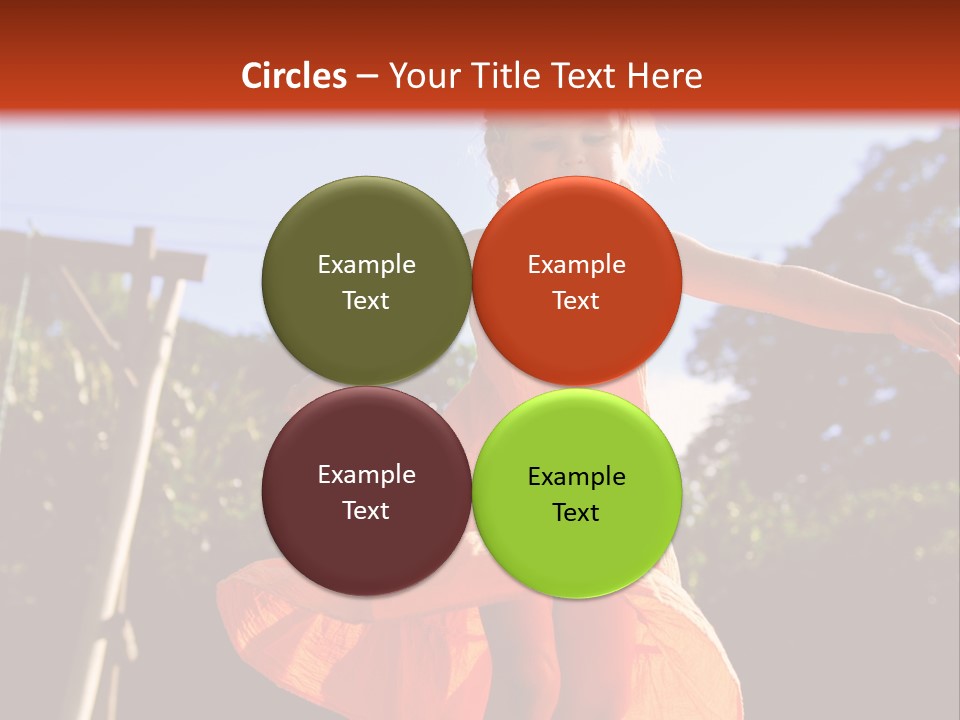 Cheerful Little Caucasian PowerPoint Template