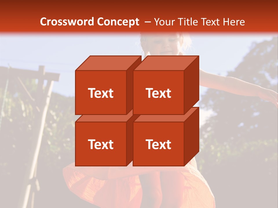 Cheerful Little Caucasian PowerPoint Template