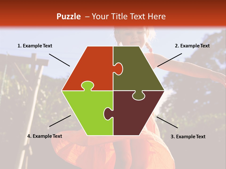 Cheerful Little Caucasian PowerPoint Template