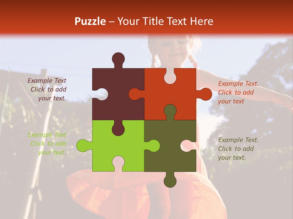 Cheerful Little Caucasian PowerPoint Template