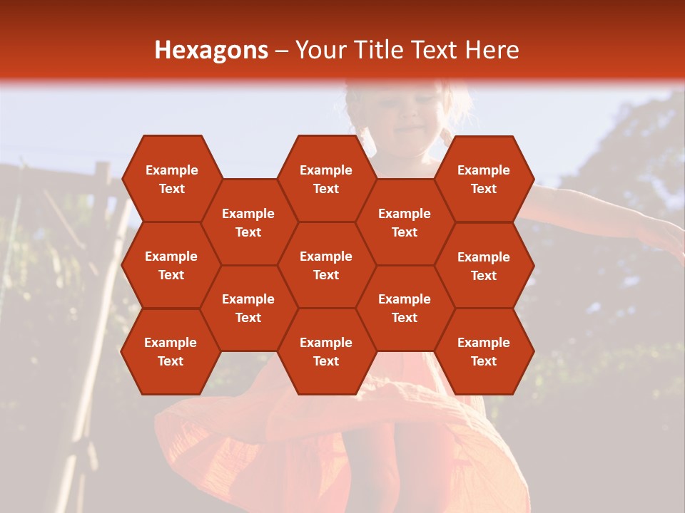 Cheerful Little Caucasian PowerPoint Template