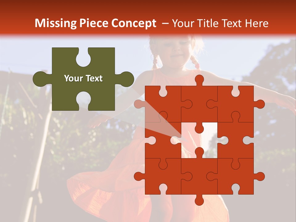 Cheerful Little Caucasian PowerPoint Template