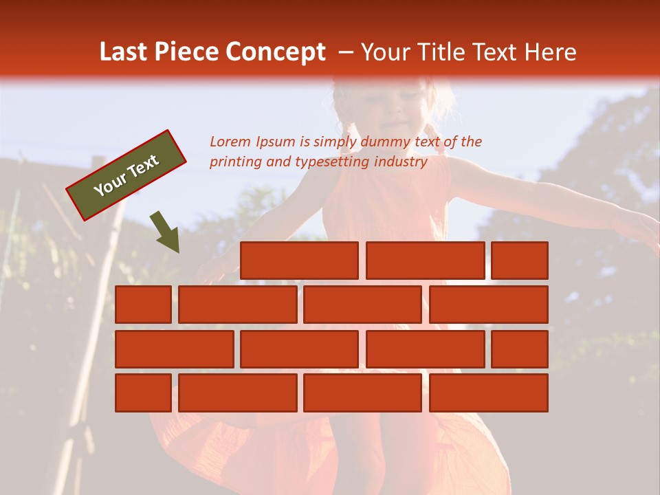 Cheerful Little Caucasian PowerPoint Template