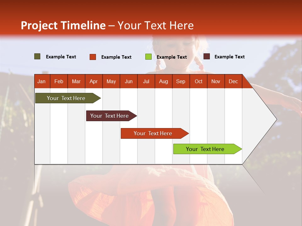 Cheerful Little Caucasian PowerPoint Template