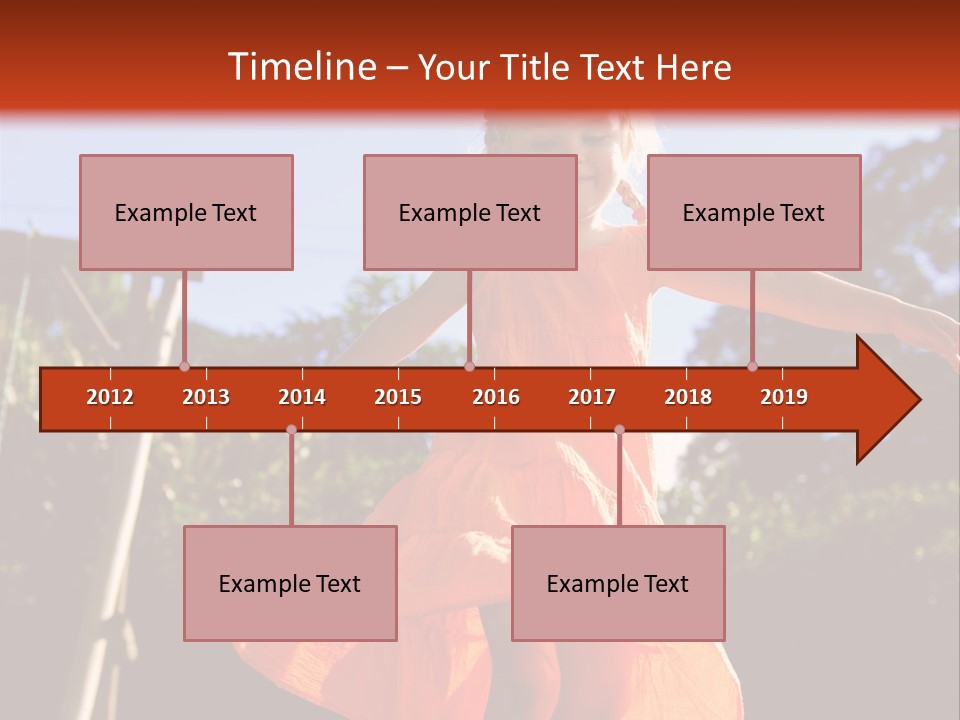 Cheerful Little Caucasian PowerPoint Template