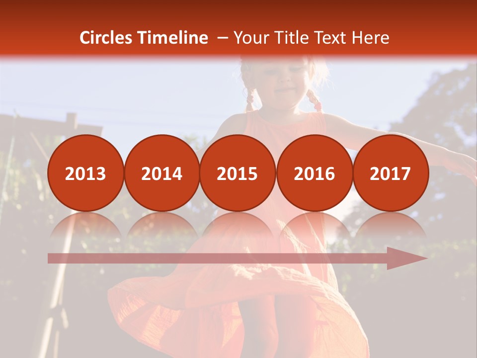 Cheerful Little Caucasian PowerPoint Template