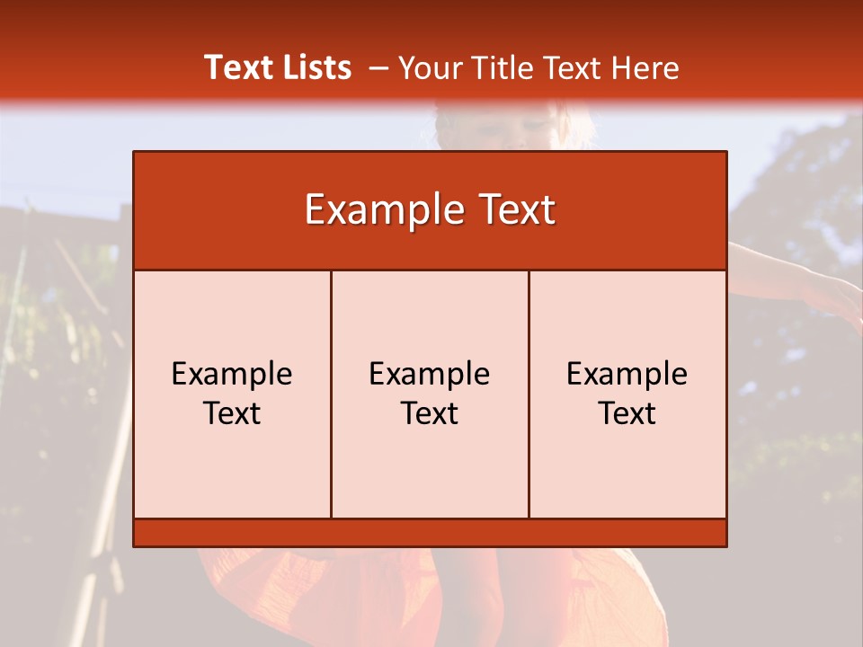Cheerful Little Caucasian PowerPoint Template