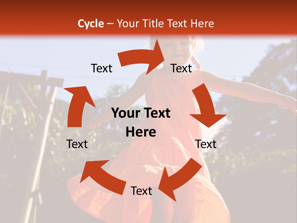 Cheerful Little Caucasian PowerPoint Template