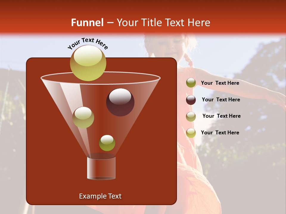 Cheerful Little Caucasian PowerPoint Template