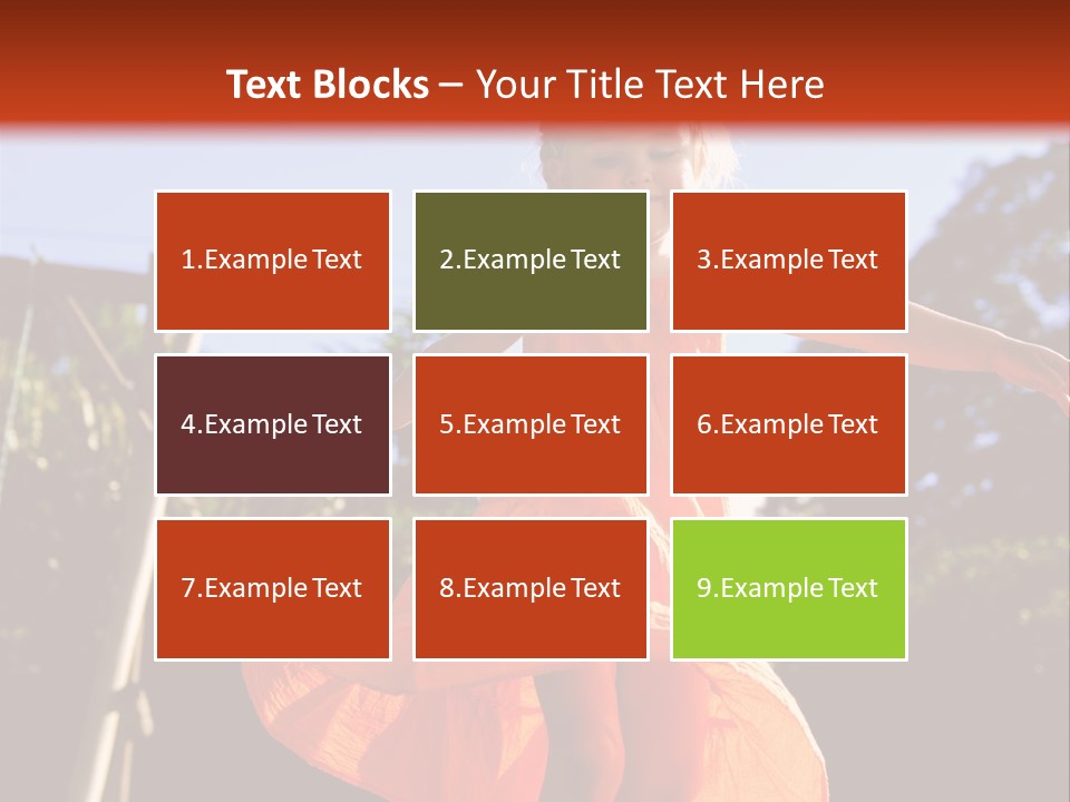 Cheerful Little Caucasian PowerPoint Template