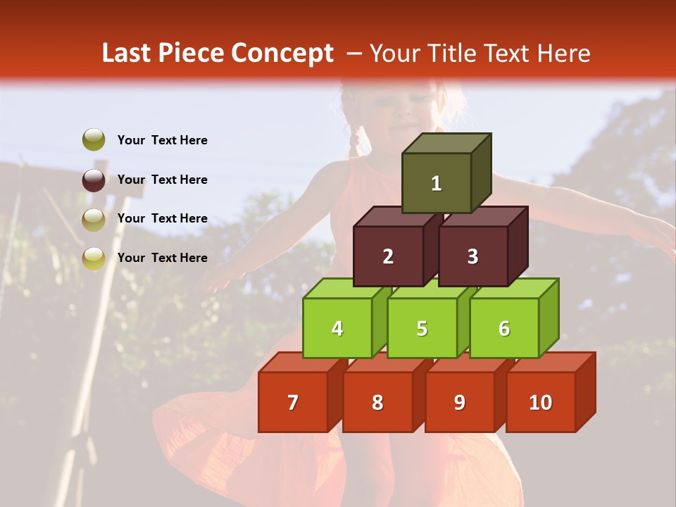Cheerful Little Caucasian PowerPoint Template