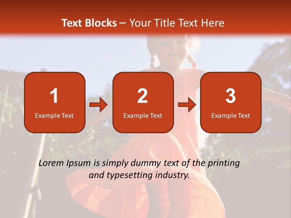 Cheerful Little Caucasian PowerPoint Template