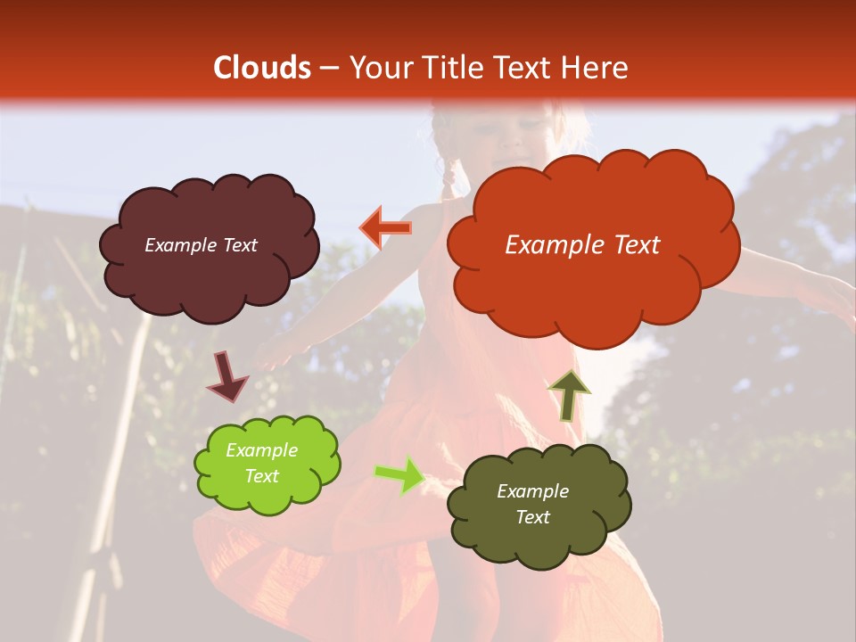Cheerful Little Caucasian PowerPoint Template