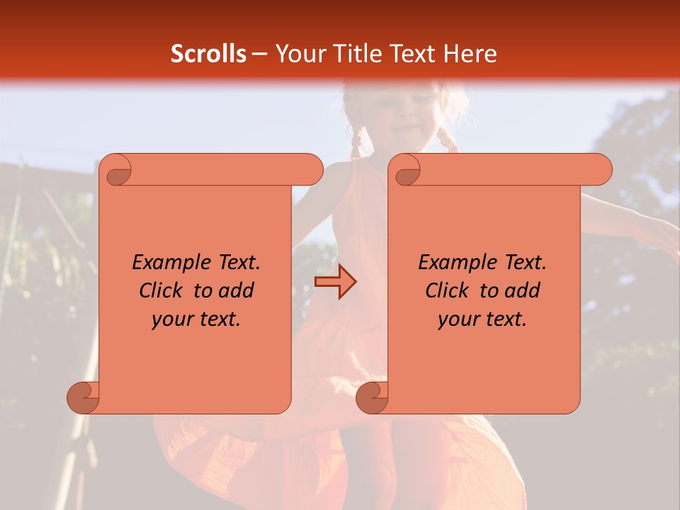 Cheerful Little Caucasian PowerPoint Template