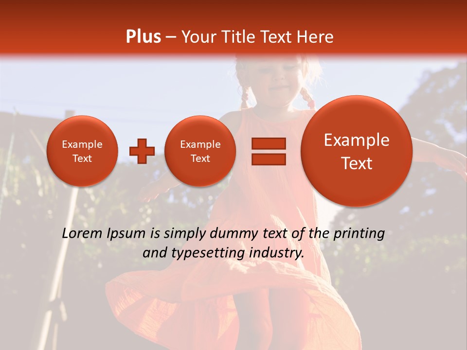 Cheerful Little Caucasian PowerPoint Template