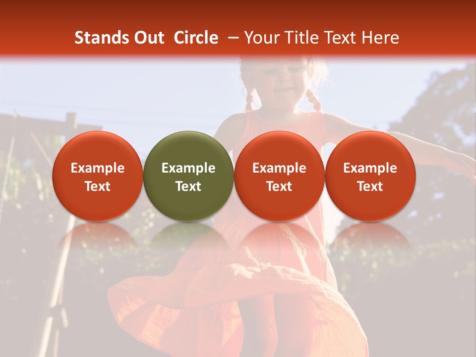 Cheerful Little Caucasian PowerPoint Template