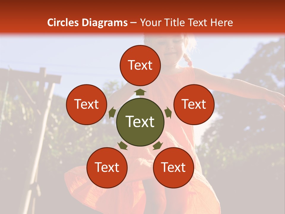 Cheerful Little Caucasian PowerPoint Template