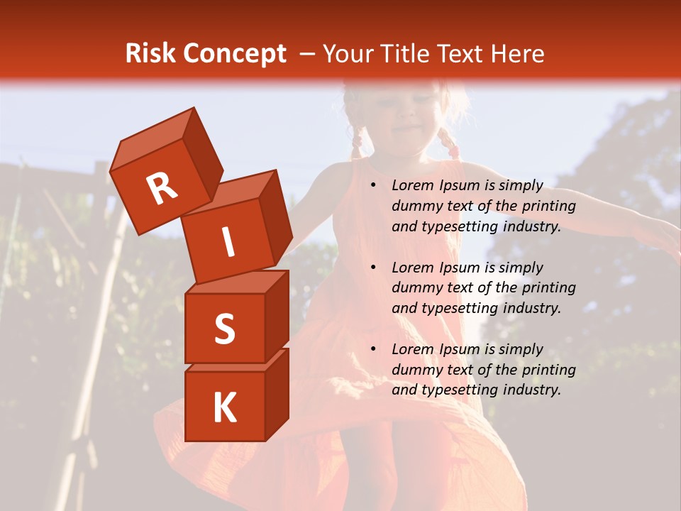 Cheerful Little Caucasian PowerPoint Template