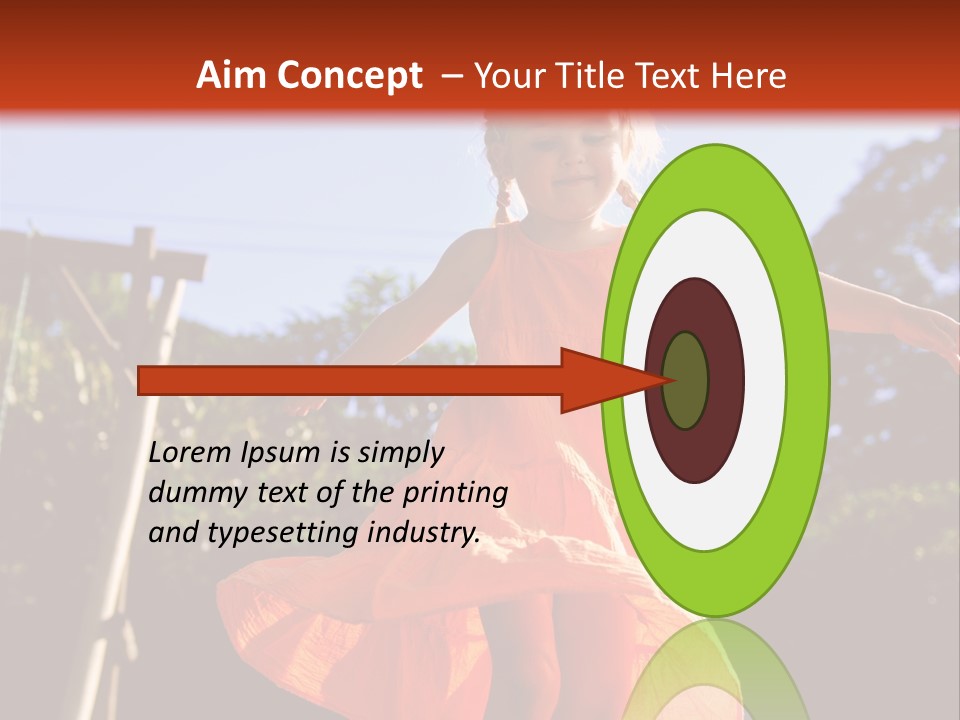 Cheerful Little Caucasian PowerPoint Template