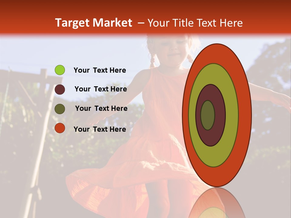 Cheerful Little Caucasian PowerPoint Template