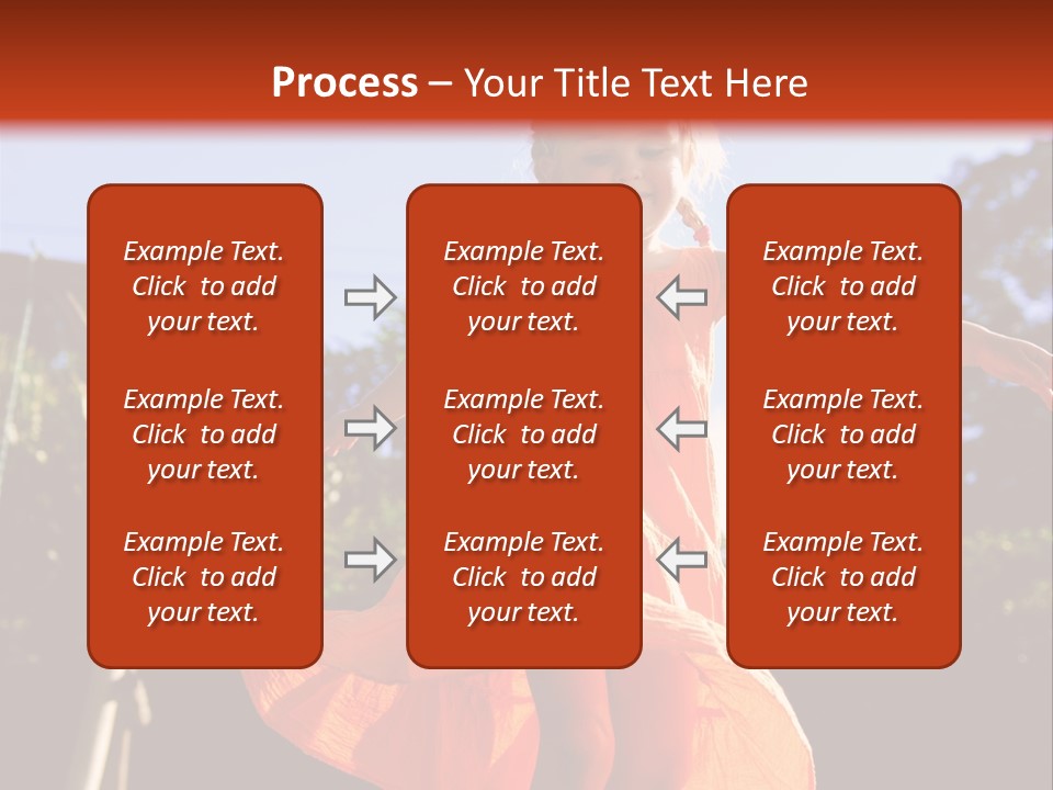 Cheerful Little Caucasian PowerPoint Template
