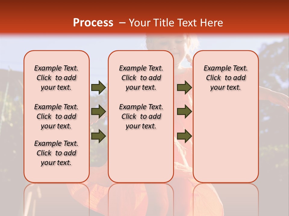 Cheerful Little Caucasian PowerPoint Template