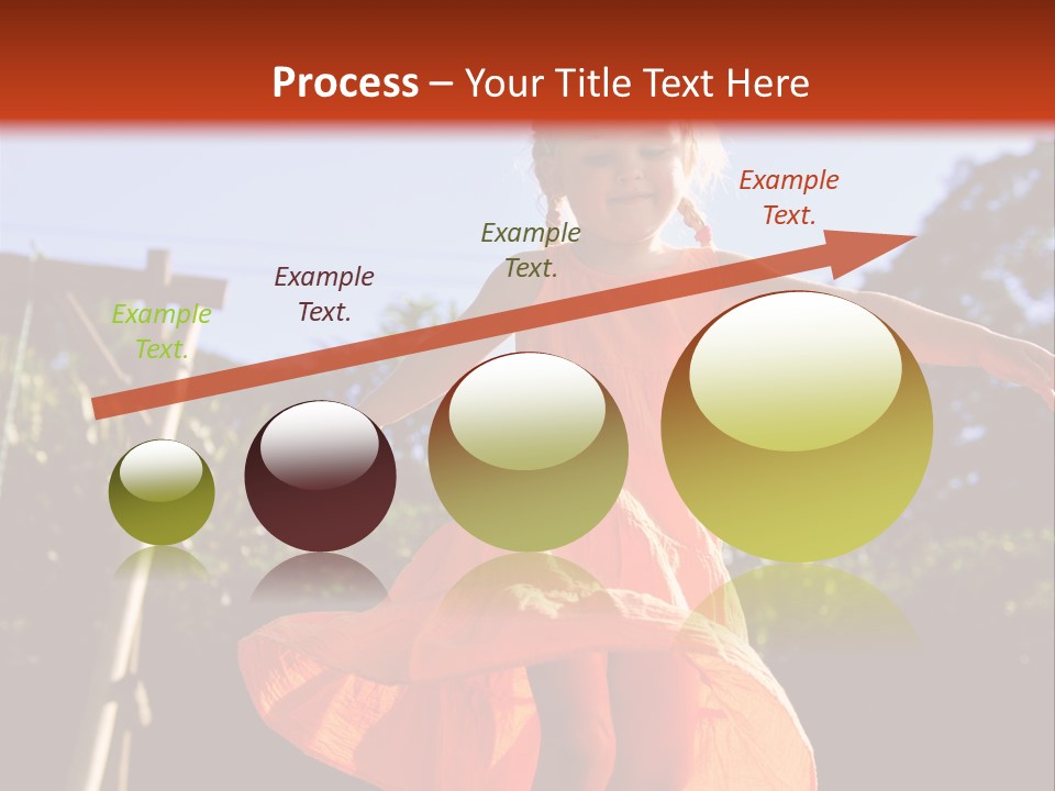 Cheerful Little Caucasian PowerPoint Template