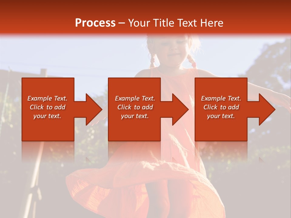 Cheerful Little Caucasian PowerPoint Template