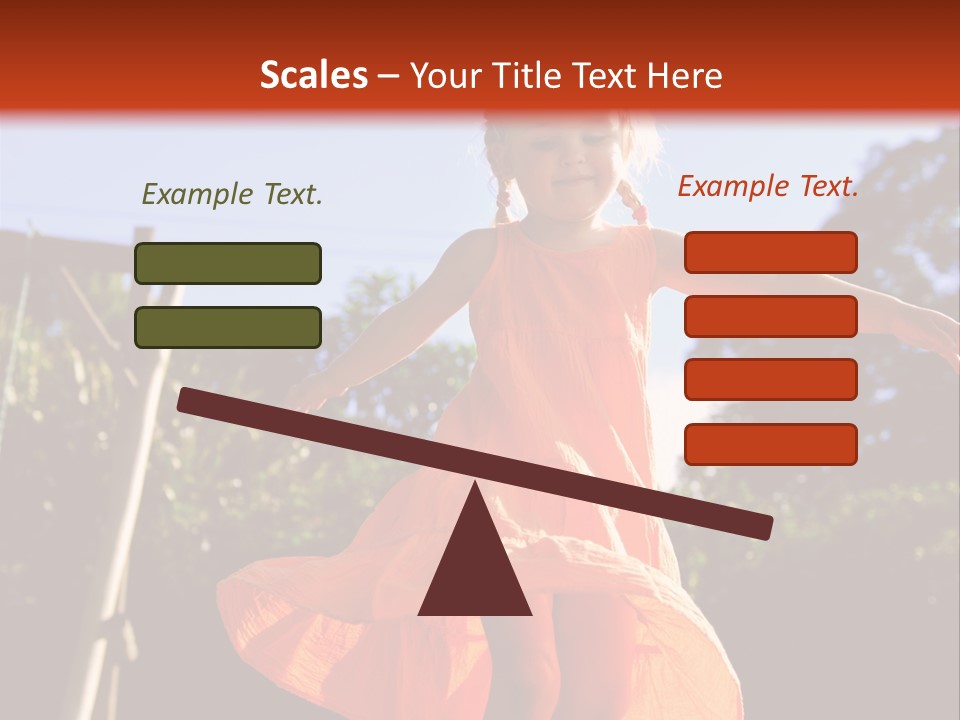 Cheerful Little Caucasian PowerPoint Template