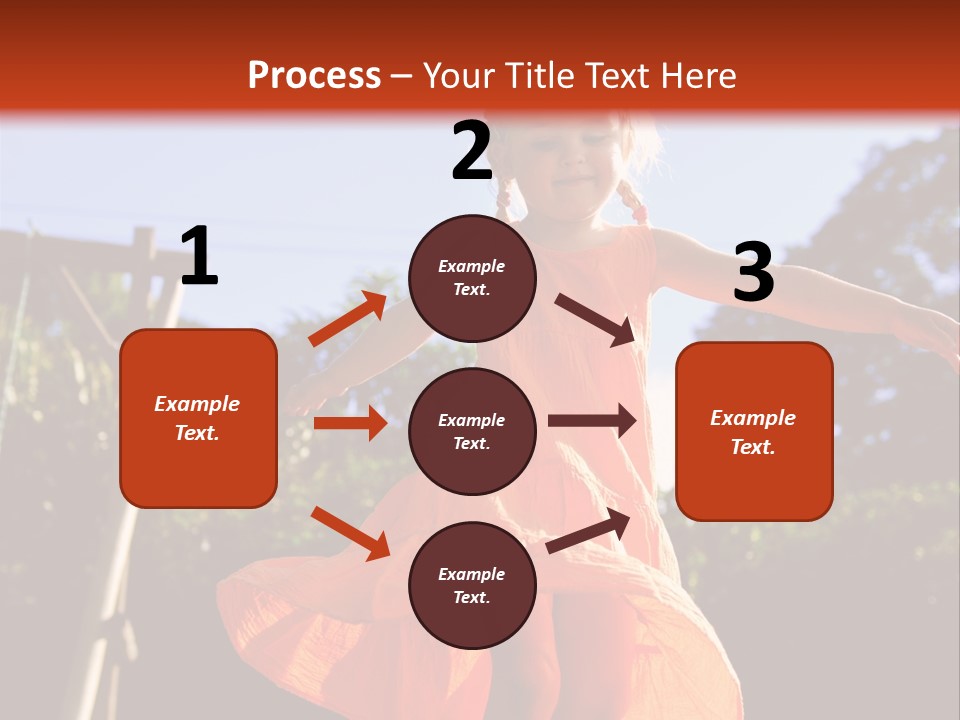 Cheerful Little Caucasian PowerPoint Template