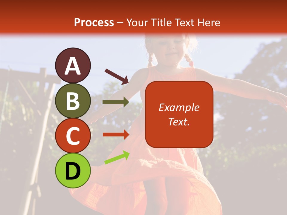 Cheerful Little Caucasian PowerPoint Template