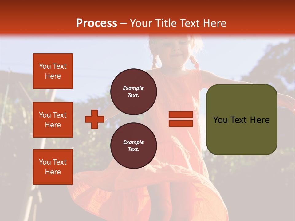 Cheerful Little Caucasian PowerPoint Template