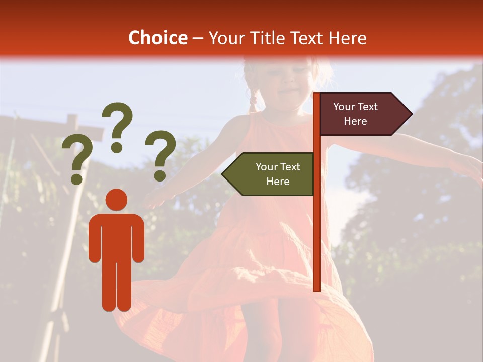 Cheerful Little Caucasian PowerPoint Template
