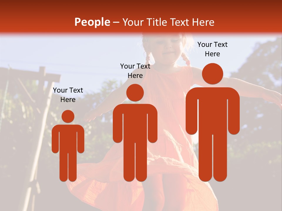 Cheerful Little Caucasian PowerPoint Template