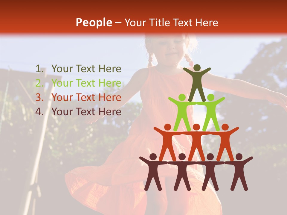 Cheerful Little Caucasian PowerPoint Template