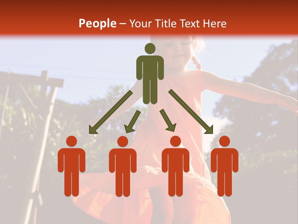 Cheerful Little Caucasian PowerPoint Template