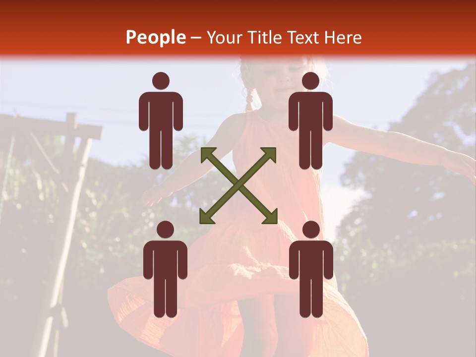 Cheerful Little Caucasian PowerPoint Template