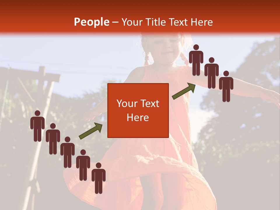 Cheerful Little Caucasian PowerPoint Template