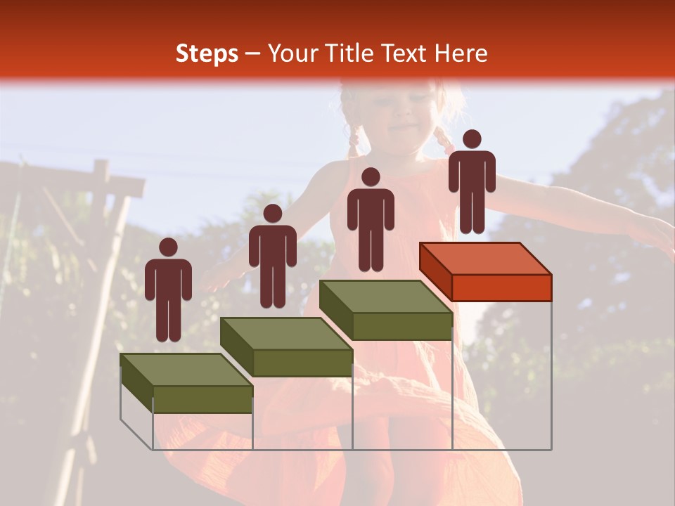 Cheerful Little Caucasian PowerPoint Template