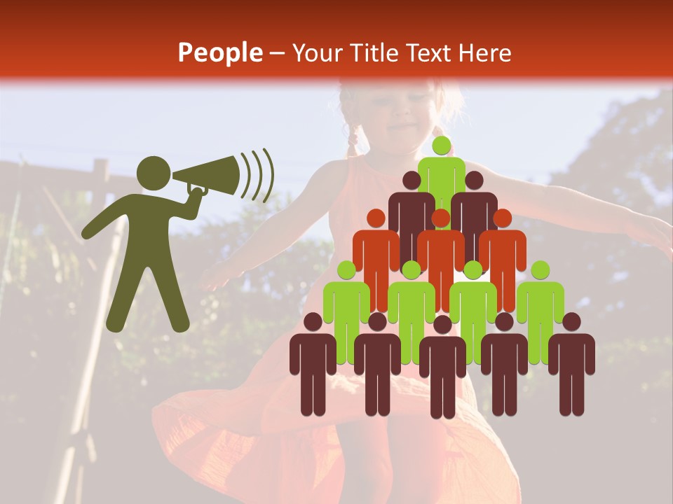 Cheerful Little Caucasian PowerPoint Template