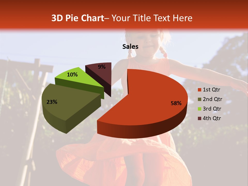 Cheerful Little Caucasian PowerPoint Template
