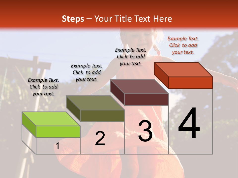 Cheerful Little Caucasian PowerPoint Template