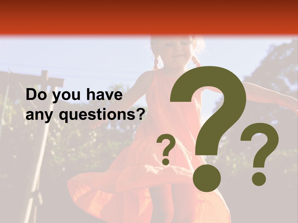 Cheerful Little Caucasian PowerPoint Template