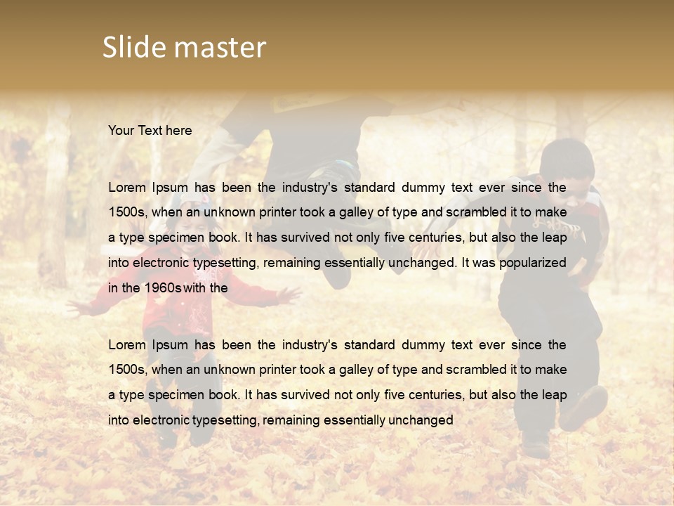 Childhood Active Vitality PowerPoint Template