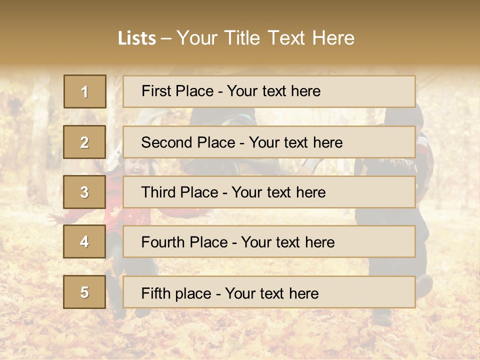 Childhood Active Vitality PowerPoint Template