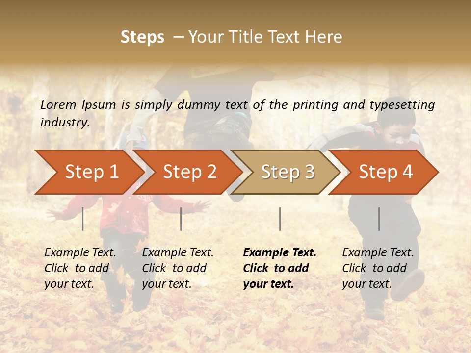 Childhood Active Vitality PowerPoint Template