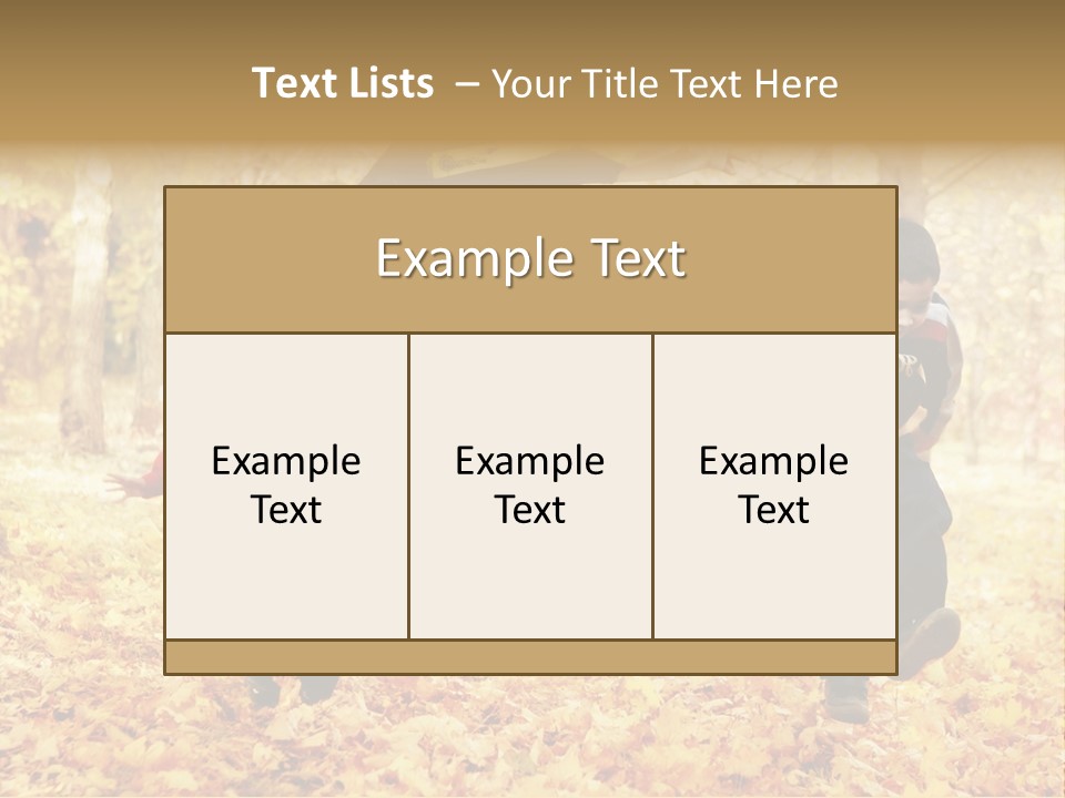 Childhood Active Vitality PowerPoint Template