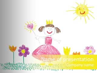 Child Background Beautiful PowerPoint Template