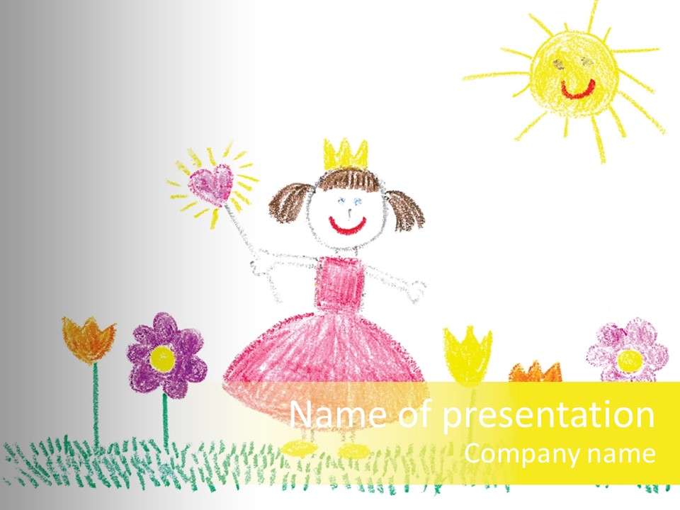 Child Background Beautiful PowerPoint Template